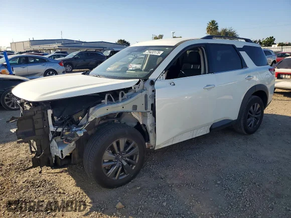 ✅ 2023 Nissan Pathfinder SV • VIN: 5N1DR3BA9PC251084 • Lot: 79433175. Listed on Copart with 45,979 mi. Free auction sales archive from the USA and detailed vehicle history report at DreamBid. Image 1.