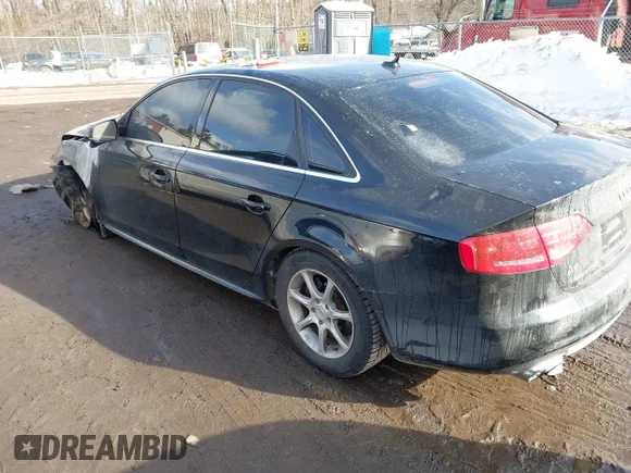 ✅ 2012 Audi A4 Premium Plus • VIN: WAUFFAFL9CA119662 • Lot: 44333100. Listed on IAAI with 152,676 mi. Free auction sales archive from the USA and detailed vehicle history report at DreamBid. Image 3.