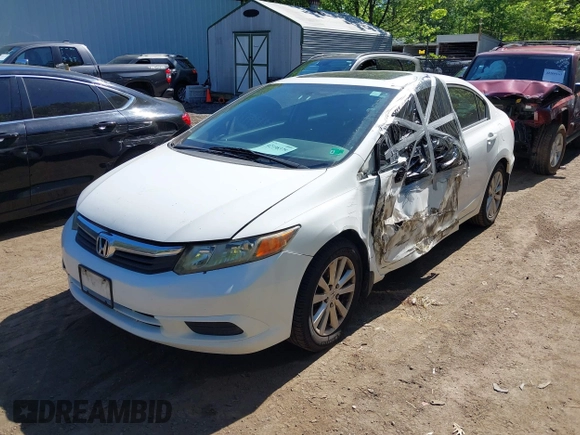 ✅ 2012 Honda Civic EX • VIN: 19XFB2F89CE047892 • Lot: 42198375. Wystawiony na IAAI z przebiegiem 185 954 mil. Bezpłatny archiwum sprzedaży aukcyjnych z USA i szczegółowy raport historii pojazdu na DreamBid. Zdjęcie 2.