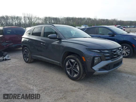 ✅ 2025 Hyundai Tucson SEL Convenience • VIN: KM8JCDD16SU293433 • Lot: 44788184. Listed on IAAI with 16,398 mi. Free auction sales archive from the USA and detailed vehicle history report at DreamBid. Image 1.
