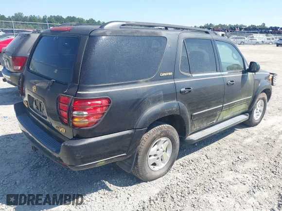 ✅ 2001 Toyota Sequoia Limited • VIN: 5TDZT38A51S056396 • Lot: 43231654. Wystawiony na IAAI z przebiegiem 253 669 mil. Bezpłatny archiwum sprzedaży aukcyjnych z USA i szczegółowy raport historii pojazdu na DreamBid. Zdjęcie 4.