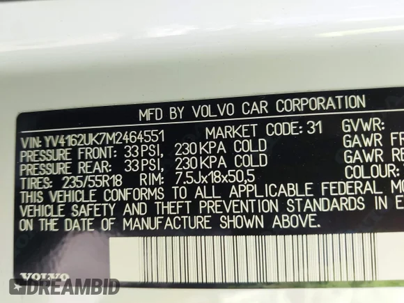 ✅ 2021 Volvo XC40 Momentum • VIN: YV4162UK7M2464551 • Lot: 43155143. Wystawiony na IAAI z przebiegiem 35 384 mil. Bezpłatny archiwum sprzedaży aukcyjnych z USA i szczegółowy raport historii pojazdu na DreamBid. Zdjęcie 9.