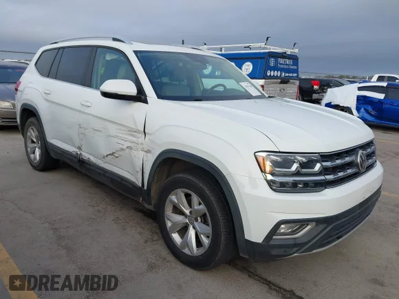 ✅ 2018 Volkswagen Atlas SEL • VIN: 1V2ER2CA4JC550232 • Lot: 43501160. Listed on IAAI with 101,908 mi. Free auction sales archive from the USA and detailed vehicle history report at DreamBid. Image 1.