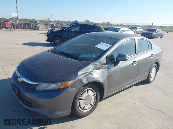 ✅ 2012 Honda Civic HF • VIN: 2HGFB2F61CH553169 • Lot: 43449824. Wystawiony na IAAI z przebiegiem 226 401 mil. Bezpłatny archiwum sprzedaży aukcyjnych z USA i szczegółowy raport historii pojazdu na DreamBid. Zdjęcie 2.