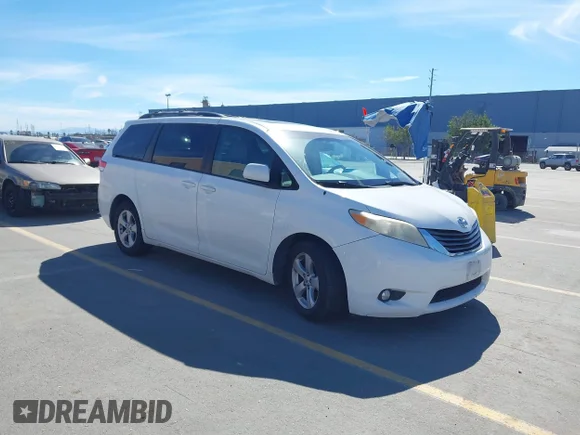 ✅ 2011 Toyota Sienna Limited • VIN: 5TDYK3DC6BS022491 • Lot: 44500341. Listed on IAAI with 246,221 mi. Free auction sales archive from the USA and detailed vehicle history report at DreamBid. Image 1.