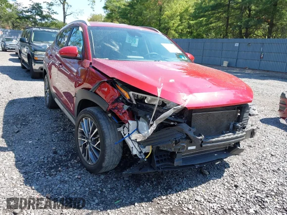 ✅ 2021 Hyundai Tucson Ultimate • VIN: KM8J3CAL8MU385243 • Lot: 43151063. Listed on IAAI with 46,279 mi. Free auction sales archive from the USA and detailed vehicle history report at DreamBid. Image 1.