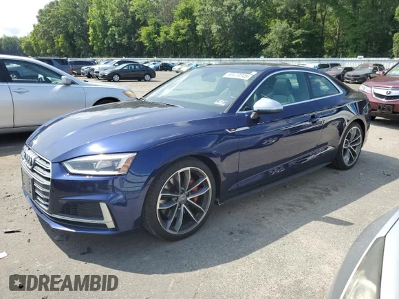 ✅ 2018 Audi S5 Premium Plus • VIN: WAUP4AF54JA010308 • Лот: 68420345. Опубликован ранее на Copart с пробегом 119 309 миль. Бесплатный доступ к архиву аукционных продаж из США и подробный отчёт об истории автомобиля на DreamBid. Изображение 1.