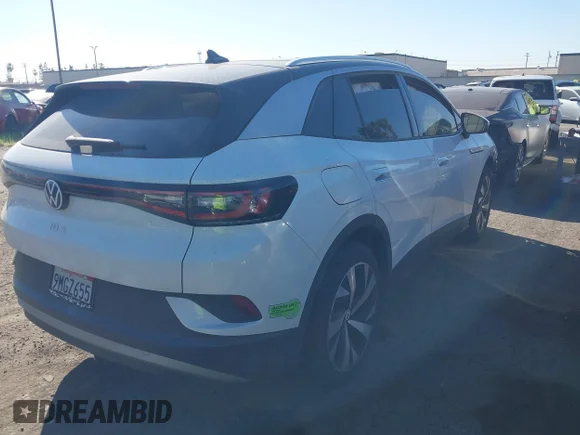 ✅ 2021 Volkswagen ID.4 Pro S • VIN: WVGKMPE2XMP023729 • Lot: 44504240. Listed on IAAI with Not provided. Free auction sales archive from the USA and detailed vehicle history report at DreamBid. Image 4.