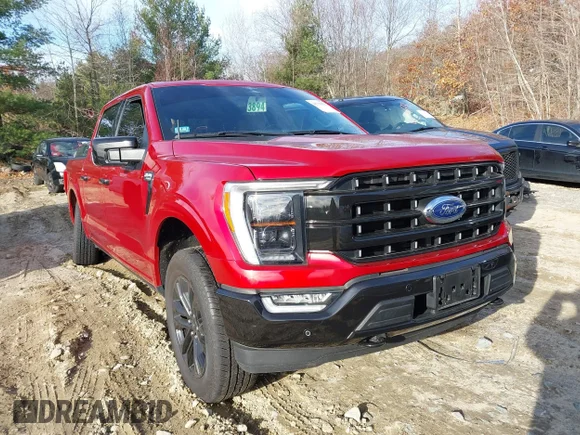 ✅ 2023 Ford F-150 Platinum • VIN: 1FTFW1E87PFB39966 • Lot: 43721979. Listed on IAAI with 37,587 mi. Free auction sales archive from the USA and detailed vehicle history report at DreamBid. Image 1.