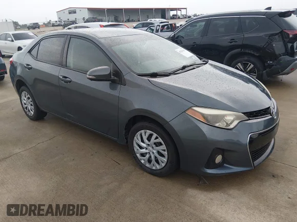 ✅ 2014 Toyota Corolla S Plus • VIN: 5YFBURHE9EP165172 • Лот: 45296415. Опубликован ранее на IAAI с пробегом 350 832 миль. Бесплатный доступ к архиву аукционных продаж из США и подробный отчёт об истории автомобиля на DreamBid. Изображение 1.