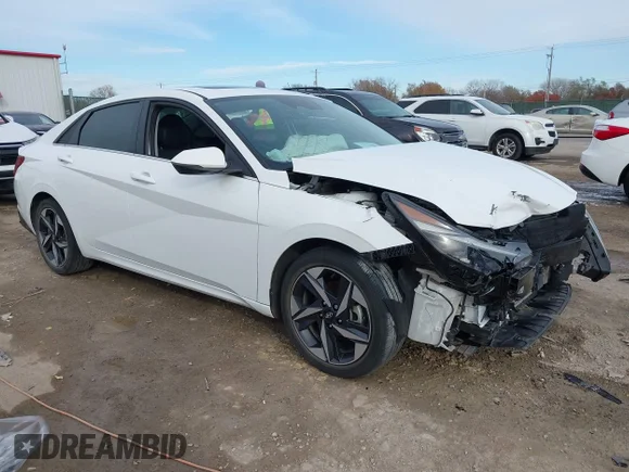 ✅ 2023 Hyundai Elantra Limited • VIN: 5NPLP4AG7PH119849 • Lot: 43678544. Wystawiony na IAAI z przebiegiem 20 917 mil. Bezpłatny archiwum sprzedaży aukcyjnych z USA i szczegółowy raport historii pojazdu na DreamBid. Zdjęcie 1.