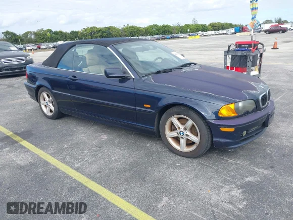 ✅ 2002 BMW 3 Series 325Ci • VIN: WBABS33402JY42995 • Lot: 44299868. Listed on IAAI with Not provided. Free auction sales archive from the USA and detailed vehicle history report at DreamBid. Image 1.