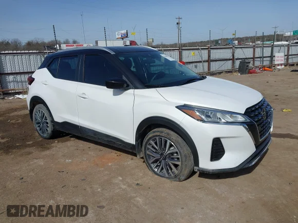 ✅ 2021 Nissan Kicks SV • VIN: 3N1CP5CV4ML554425 • Lot: 44460294. Listed on IAAI with 50,354 mi. Free auction sales archive from the USA and detailed vehicle history report at DreamBid. Image 1.