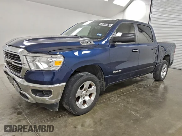 ✅ 2019 Ram 1500 Big Horn • VIN: 1C6RRFFG4KN782434 • Лот: 93121075. Опубліковано раніше на Copart з пробігом 160 005 миль. Безкоштовний доступ до архіву аукціонних продажів зі США та докладний звіт про історію автомобіля на DreamBid. Зображення 1.