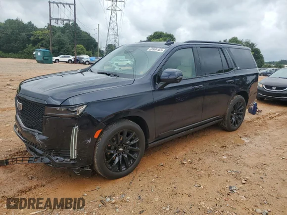 ✅ 2021 Cadillac Escalade Sport • VIN: 1GYS4FKL0MR252561 • Лот: 68904165. Опубликован ранее на Copart с пробегом 52 821 миль. Бесплатный доступ к архиву аукционных продаж из США и подробный отчёт об истории автомобиля на DreamBid. Изображение 1.