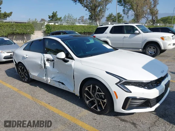 ✅ 2025 Kia K5 EX • VIN: KNAG34J73S5361315 • Lot: 44968171. Listed on IAAI with 6,466 mi. Free auction sales archive from the USA and detailed vehicle history report at DreamBid. Image 1.
