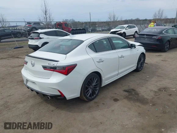 ✅ 2022 Acura ILX Premium • VIN: 19UDE2F83NA001142 • Lot: 44666774. Wystawiony na IAAI z przebiegiem 52 807 mil. Bezpłatny archiwum sprzedaży aukcyjnych z USA i szczegółowy raport historii pojazdu na DreamBid. Zdjęcie 4.