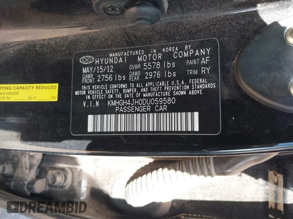 ✅ 2013 Hyundai Equus Signature • VIN: KMHGH4JH0DU059580 • Lot: 41993494. Wystawiony na IAAI z przebiegiem 89 403 mil. Bezpłatny archiwum sprzedaży aukcyjnych z USA i szczegółowy raport historii pojazdu na DreamBid. Zdjęcie 9.