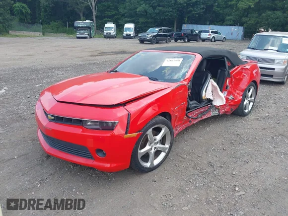 ✅ 2015 Chevrolet Camaro LT • VIN: 2G1FF3D35F9157626 • Lot: 42867900. Wystawiony na IAAI z przebiegiem 110 500 mil. Bezpłatny archiwum sprzedaży aukcyjnych z USA i szczegółowy raport historii pojazdu na DreamBid. Zdjęcie 2.