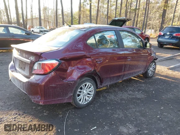 ✅ 2021 Mitsubishi Mirage ES • VIN: ML32FUFJ7MHF04539 • Lot: 44362873. Wystawiony na IAAI z przebiegiem 29 801 mil. Bezpłatny archiwum sprzedaży aukcyjnych z USA i szczegółowy raport historii pojazdu na DreamBid. Zdjęcie 4.