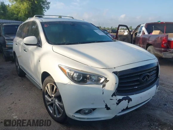 ✅ 2015 Infiniti QX60 • VIN: 5N1AL0MN6FC548380 • Lot: 45208680. Listed on IAAI with 159,487 mi. Free auction sales archive from the USA and detailed vehicle history report at DreamBid. Image 1.