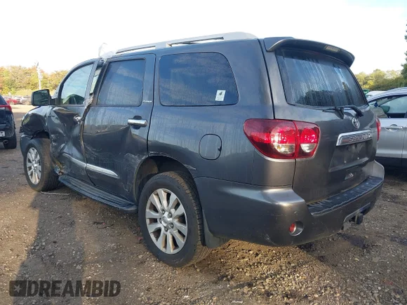 ✅ 2018 Toyota Sequoia Platinum • VIN: 5TDDY5G18JS163676 • Lot: 43365421. Listed on IAAI with 89,593 mi. Free auction sales archive from the USA and detailed vehicle history report at DreamBid. Image 3.