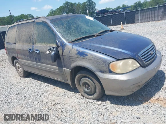 ✅ 2002 Kia Sedona LX • VIN: KNDUP131026202490 • Лот: 42296568. Опубликован ранее на IAAI с пробегом 215 792 миль. Бесплатный доступ к архиву аукционных продаж из США и подробный отчёт об истории автомобиля на DreamBid. Изображение 1.
