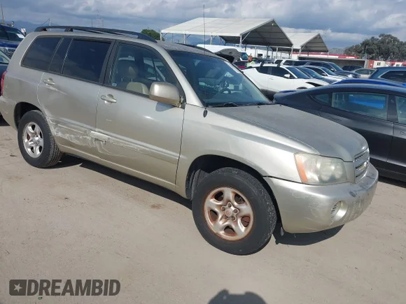 ✅ 2001 Toyota Highlander • VIN: JTEGD21A210005073 • Lot: 44773388. Listed on IAAI with 116,343 mi. Free auction sales archive from the USA and detailed vehicle history report at DreamBid. Image 1.