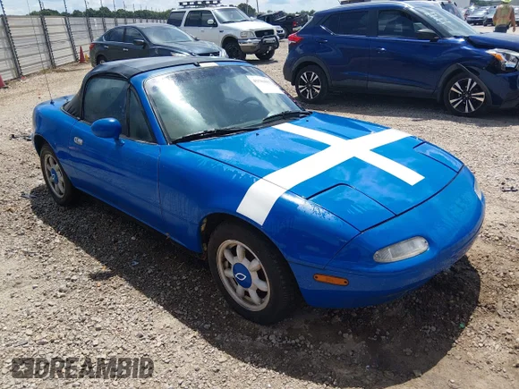 ✅ 1990 Mazda MX-5 Miata • VIN: JM1NA3512L0134423 • Lot: 45581033. Wystawiony na IAAI z przebiegiem 184 524 mil. Bezpłatny archiwum sprzedaży aukcyjnych z USA i szczegółowy raport historii pojazdu na DreamBid. Zdjęcie 1.