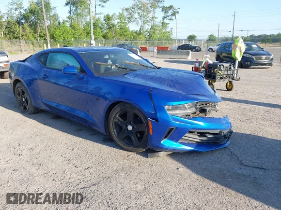 ✅ 2017 Chevrolet Camaro 1LT • VIN: 1G1FB1RX8H0117839 • Lot: 44866117. Listed on IAAI with 144,490 mi. Free auction sales archive from the USA and detailed vehicle history report at DreamBid. Image 1.