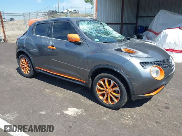 ✅ 2015 Nissan Juke SV • VIN: JN8AF5MV2FT554965 • Lot: 45010311. Wystawiony na IAAI z przebiegiem 143 363 mil. Bezpłatny archiwum sprzedaży aukcyjnych z USA i szczegółowy raport historii pojazdu na DreamBid. Zdjęcie 1.