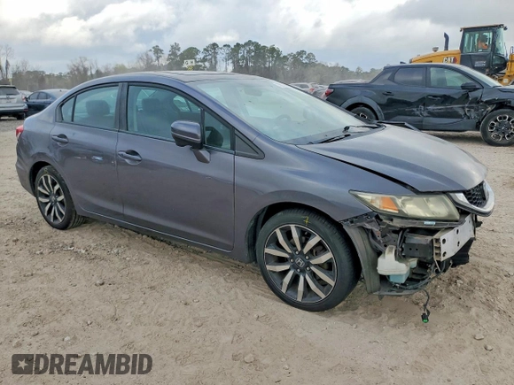 ✅ 2015 Honda Civic EX-L • VIN: 19XFB2F93FE219962 • Lot: 78823965. Wystawiony na Copart z przebiegiem 78 039 mil. Bezpłatny archiwum sprzedaży aukcyjnych z USA i szczegółowy raport historii pojazdu na DreamBid. Zdjęcie 4.