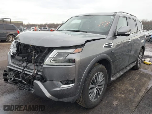 ✅ 2021 Nissan Armada SL • VIN: JN8AY2BB7M9795237 • Lot: 43960344. Wystawiony na IAAI z przebiegiem 61 888 mil. Bezpłatny archiwum sprzedaży aukcyjnych z USA i szczegółowy raport historii pojazdu na DreamBid. Zdjęcie 2.