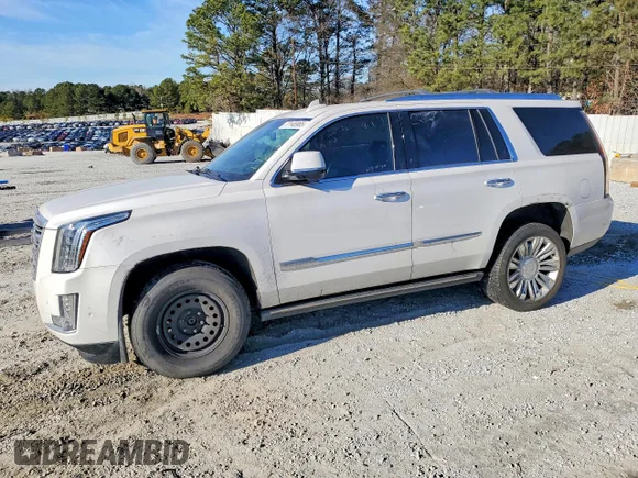 ✅ 2018 Cadillac Escalade Platinum • VIN: 1GYS4DKJ0JR185586 • Lot: 77145965. Listed on Copart with 140,005 mi. Free auction sales archive from the USA and detailed vehicle history report at DreamBid. Image 1.