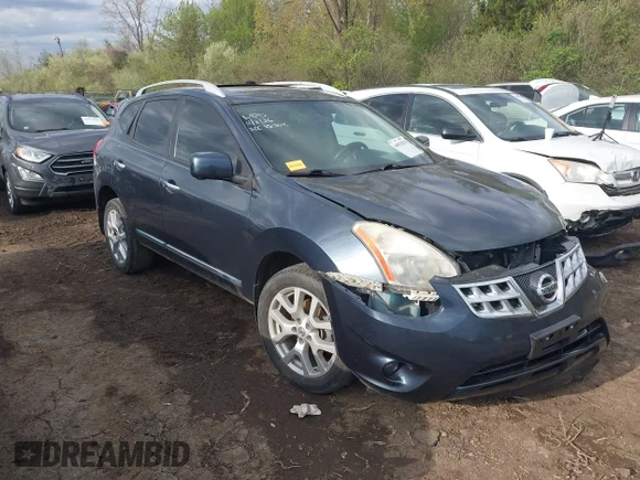 ✅ 2013 Nissan Rogue S • VIN: JN8AS5MT1DW027201 • Lot: 44912070. Listed on IAAI with 114,842 mi. Free auction sales archive from the USA and detailed vehicle history report at DreamBid. Image 1.