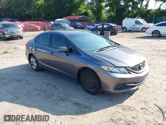 ✅ 2015 Honda Civic LX • VIN: 19XFB2F58FE072034 • Лот: 45364367. Опубліковано раніше на IAAI з пробігом Не вказано. Безкоштовний доступ до архіву аукціонних продажів зі США та докладний звіт про історію автомобіля на DreamBid. Зображення 1.