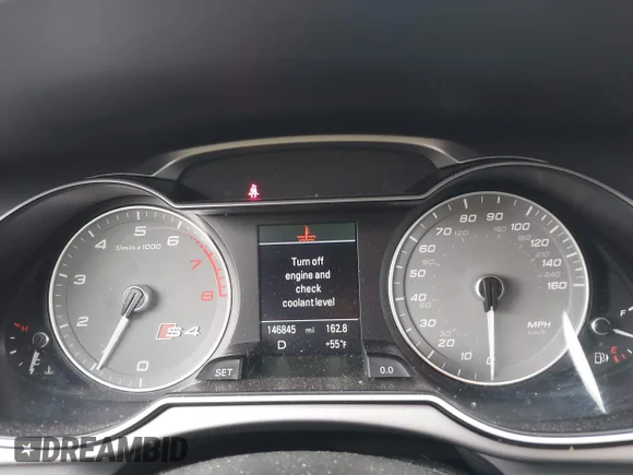 ✅ 2014 Audi S4 Premium Plus • VIN: WAUBGAFL4EA144810 • Lot: 44988314. Wystawiony na IAAI z przebiegiem 146 845 mil. Bezpłatny archiwum sprzedaży aukcyjnych z USA i szczegółowy raport historii pojazdu na DreamBid. Zdjęcie 7.