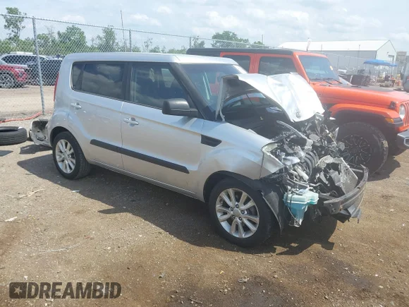 ✅ 2012 Kia Soul + • VIN: KNDJT2A61C7456658 • Lot: 45364358. Listed on IAAI with 108,035 mi. Free auction sales archive from the USA and detailed vehicle history report at DreamBid. Image 1.