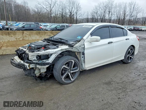 ✅ 2016 Honda Accord EX-L • VIN: 1HGCR3F06GA017760 • Лот: 48564066. Опубликован ранее на Copart с пробегом 193 864 миль. Бесплатный доступ к архиву аукционных продаж из США и подробный отчёт об истории автомобиля на DreamBid. Изображение 1.