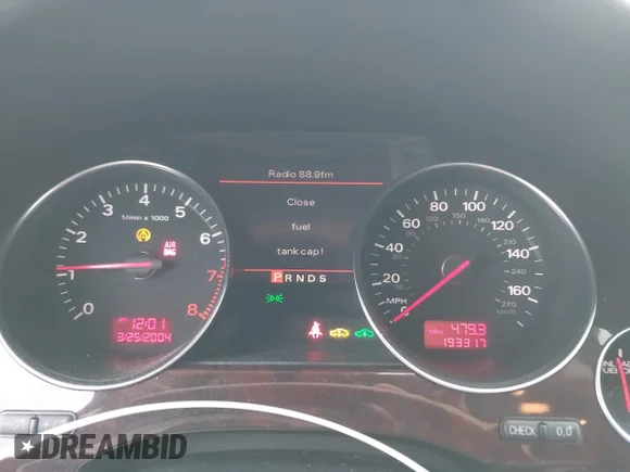 ✅ 2005 Audi A8 • VIN: WAUML44E95N006036 • Lot: 43009215. Wystawiony na IAAI z przebiegiem 193 317 mil. Bezpłatny archiwum sprzedaży aukcyjnych z USA i szczegółowy raport historii pojazdu na DreamBid. Zdjęcie 7.