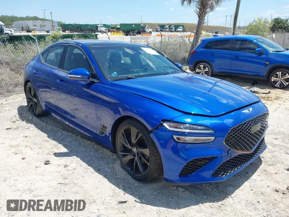 ✅ 2023 Genesis G70 2.0T • VIN: KMTG34TA1PU111825 • Lot: 42030503. Wystawiony na IAAI z przebiegiem Nie podano. Bezpłatny archiwum sprzedaży aukcyjnych z USA i szczegółowy raport historii pojazdu na DreamBid. Zdjęcie 1.