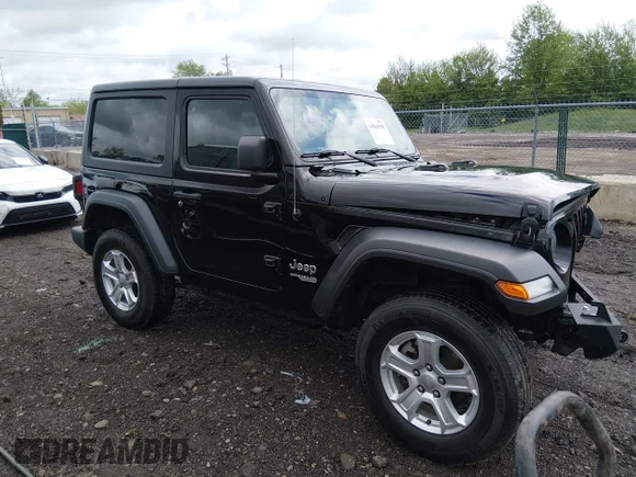✅ 2018 Jeep Wrangler Sport • VIN: 1C4GJXAN9JW243528 • Лот: 44968598. Опубликован ранее на IAAI с пробегом 72 410 миль. Бесплатный доступ к архиву аукционных продаж из США и подробный отчёт об истории автомобиля на DreamBid. Изображение 1.