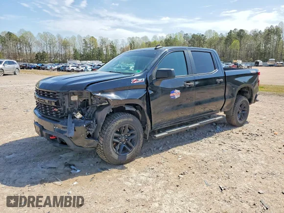 ✅ 2020 Chevrolet Silverado 1500 Custom Trail Boss • VIN: 1GCPYCEF5LZ189993 • Lot: 47815516. Listed on Copart with 103,002 mi. Free auction sales archive from the USA and detailed vehicle history report at DreamBid. Image 1.