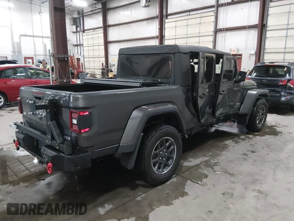 ✅ 2022 Jeep Gladiator Overland • VIN: 1C6HJTFG3NL177130 • Lot: 45068256. Wystawiony na IAAI z przebiegiem 47 264 mil. Bezpłatny archiwum sprzedaży aukcyjnych z USA i szczegółowy raport historii pojazdu na DreamBid. Zdjęcie 4.