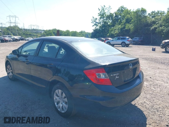 ✅ 2012 Honda Civic LX • VIN: 19XFB2F55CE348651 • Lot: 45250021. Wystawiony na IAAI z przebiegiem 196 163 mil. Bezpłatny archiwum sprzedaży aukcyjnych z USA i szczegółowy raport historii pojazdu na DreamBid. Zdjęcie 3.