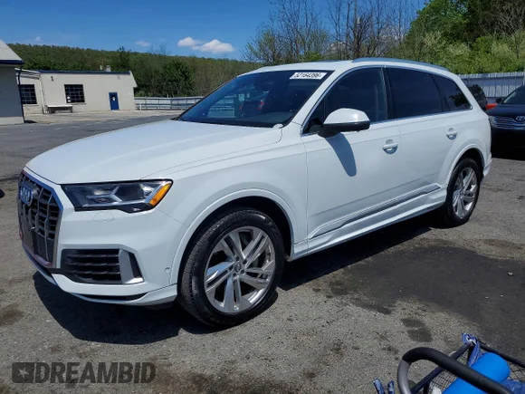 ✅ 2021 Audi Q7 Premium Plus • VIN: WA1LXAF71MD000763 • Лот: 52164396. Опубликован ранее на Copart с пробегом 103 305 миль. Бесплатный доступ к архиву аукционных продаж из США и подробный отчёт об истории автомобиля на DreamBid. Изображение 1.