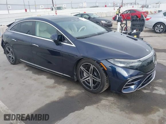 ✅ 2023 Mercedes-Benz EQS 580 • VIN: W1KCG4EB1PA028006 • Lot: 44629485. Listed on IAAI with 33,463 mi. Free auction sales archive from the USA and detailed vehicle history report at DreamBid. Image 1.