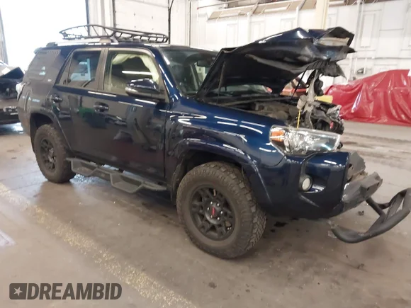 ✅ 2019 Toyota 4Runner TRD Pro • VIN: JTEBU5JR7K5670279 • Lot: 44265011. Listed on IAAI with 120,745 mi. Free auction sales archive from the USA and detailed vehicle history report at DreamBid. Image 1.