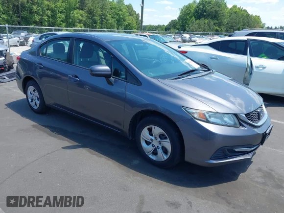 ✅ 2015 Honda Civic LX • VIN: 19XFB2F51FE045046 • Лот: 45149075. Опубликован ранее на IAAI с пробегом 94 119 миль. Бесплатный доступ к архиву аукционных продаж из США и подробный отчёт об истории автомобиля на DreamBid. Изображение 1.