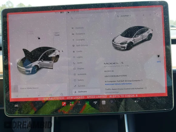 ✅ 2020 Tesla Model 3 Standard Range Plus • VIN: 5YJ3E1EA8LF737510 • Лот: 45108111. Опубліковано раніше на IAAI з пробігом 44 304 миль. Безкоштовний доступ до архіву аукціонних продажів зі США та докладний звіт про історію автомобіля на DreamBid. Зображення 7.